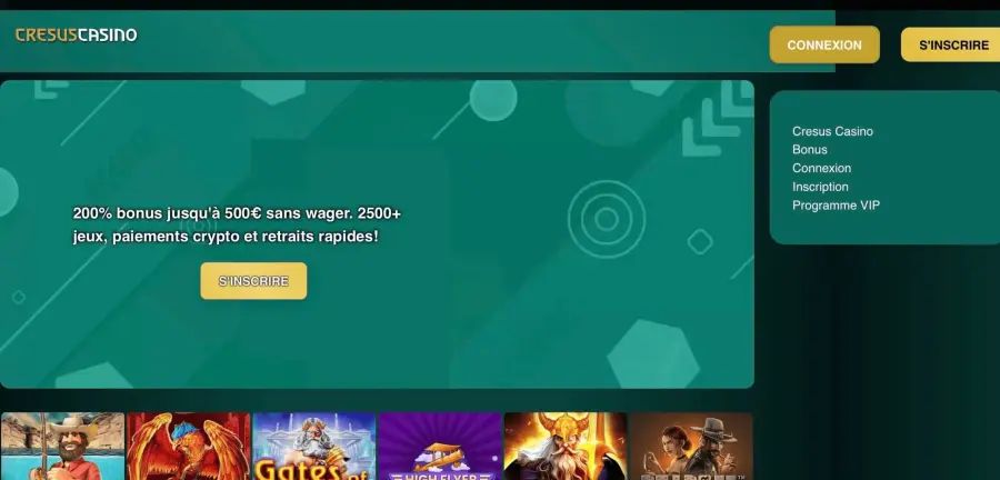Casino en ligne main